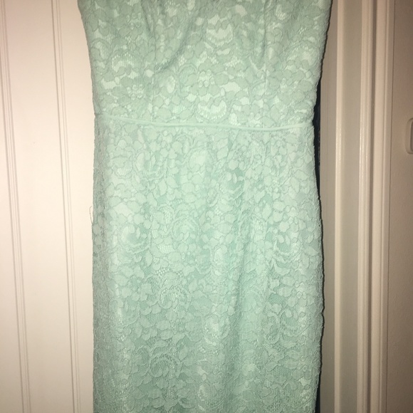 Teal David's Bridal Bridesmaid Dress - Picture 3 of 5